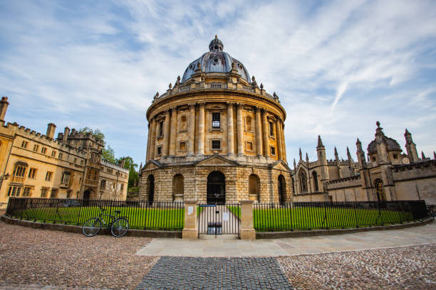 Oxford Radcliffe Camera in lockdown The Oxford Radcliffe Camera during lockdown in 2020. radcliffe camera stock pictures, royalty-free photos & images