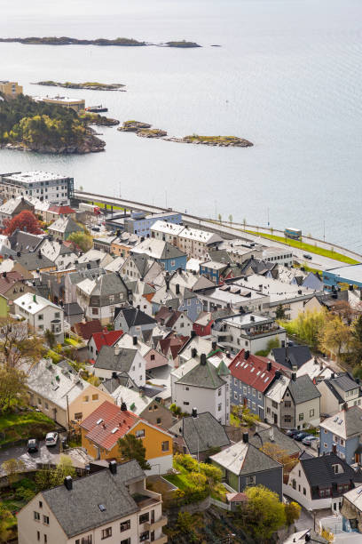 istock Alesund city on the Norwegian coast 1322829485