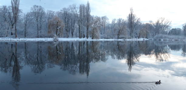 istock Winter in Skaryszewski Park, Warsaw, Poland 1322830644