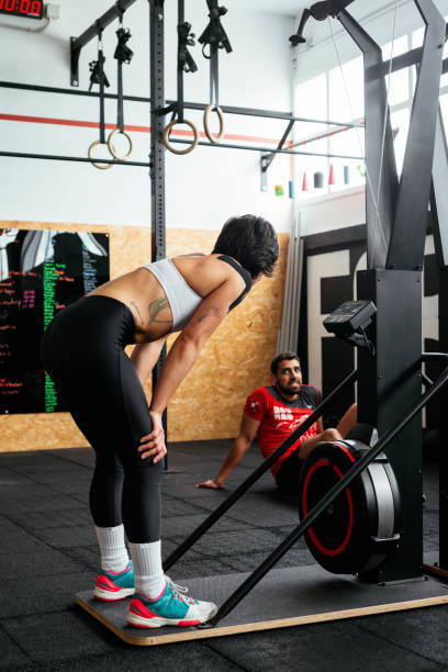 istock A woman feeling exhausted after training hard. 1322831189