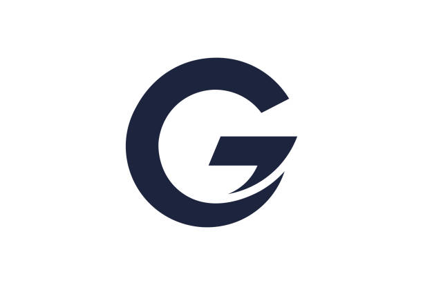 illustrazioni stock, clip art, cartoni animati e icone di tendenza di design del logo della lettera g creativa - lettera g