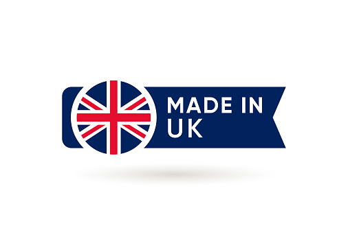 made in uk flat vector design