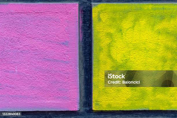 Pink And Yellow Stock Photo - Download Image Now - Architecture, Building Exterior, Built Structure
