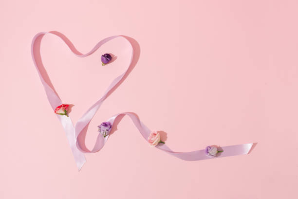 istock Pink satin ribbon 1322841087
