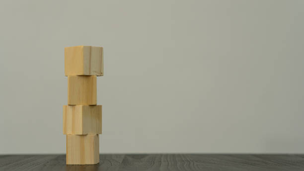 istock wooden blocks on a white background table empty cube for your own design 1322848562