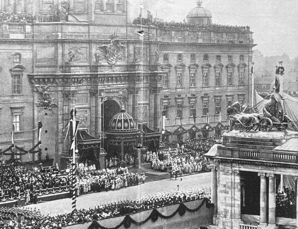 istock Kaiser Wilhelm centenary in Berlin, The shell falls from the Kaiser Wilhelm National Monument 1322848824