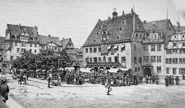 istock Heilbronn, Germany, market square and town hall 1322850264