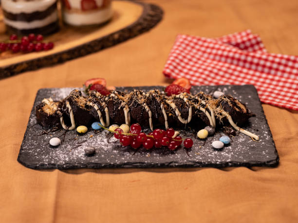 istock Banana split with chocolate sauce and fruit 1322850341