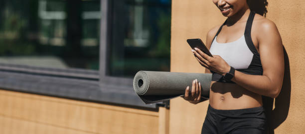 istock Online chat and outdoor training after covid-19 lockdown 1322851616