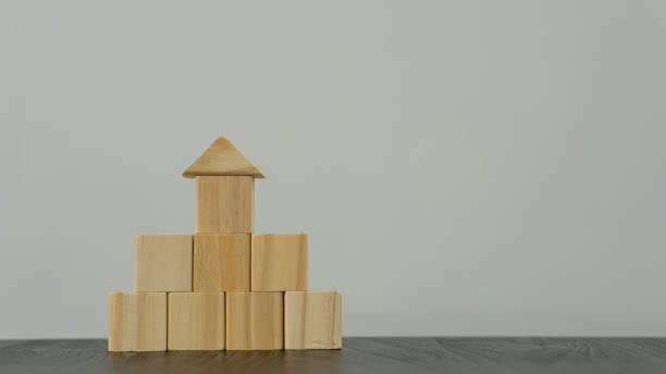 istock wooden blocks on a white background table empty cube for your own design 1322852456