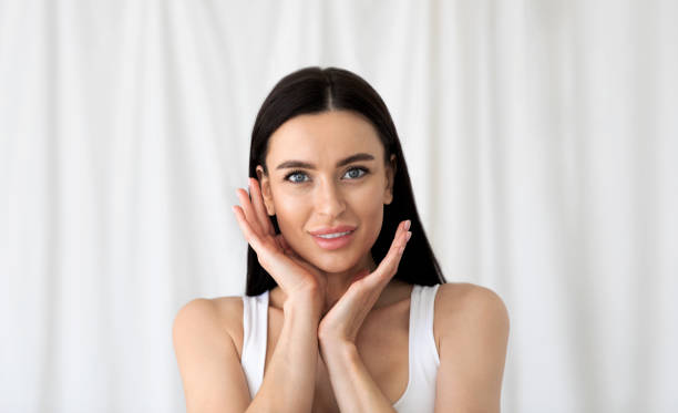 istock Moisturizing cosmetics and spa treatments at home during covid-19 lockdown 1322853204