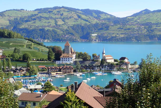 istock Spiez Castle and Lake Thun 1322854855