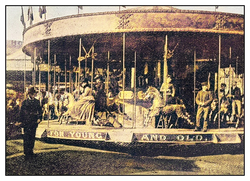Antique photo: Country fair scenes