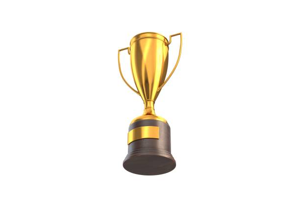 istock 3D render of Gold Trophy Cup isolated on white 1322855903