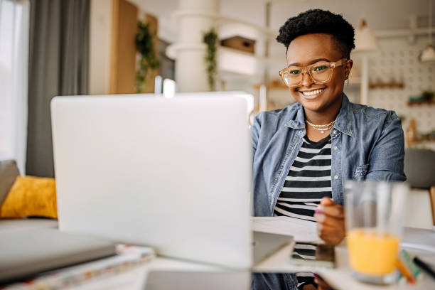 istock Young woman working from home 1322857217