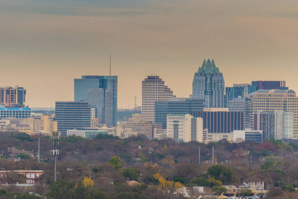istock Cityscape showing Austin downtown Texas 1322857548