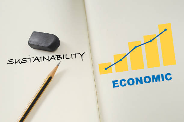 istock Sustainability concept and long term economic growth idea 1322858923