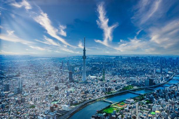 istock Aerial view of central Tokyo 1322863031