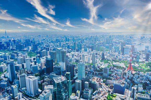 istock Aerial view of central Tokyo 1322863034