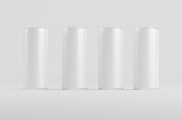 istock Aluminum White Soda Beer Can Mockup 3D Illustration 1322868838