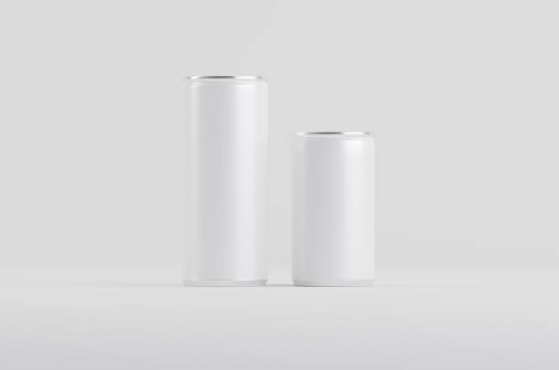 istock Aluminum White Soda Beer Can Mockup 3D Illustration 1322868947