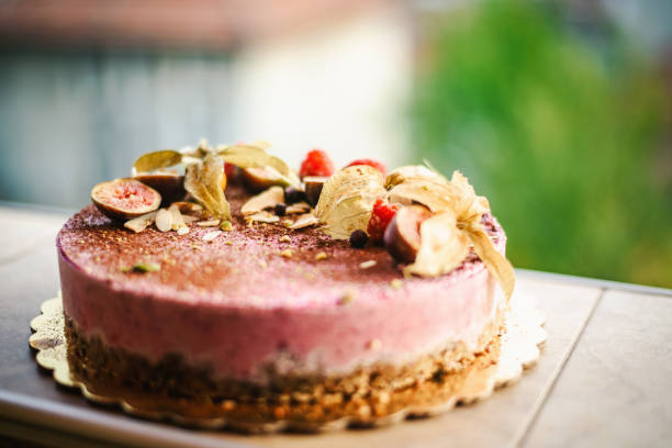 istock Tasty vegan cake. 1322869124