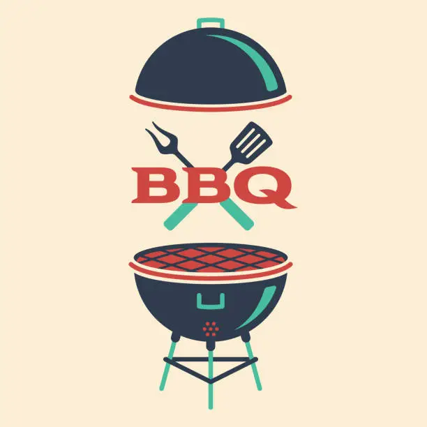 Vector illustration of BBQ Grilling