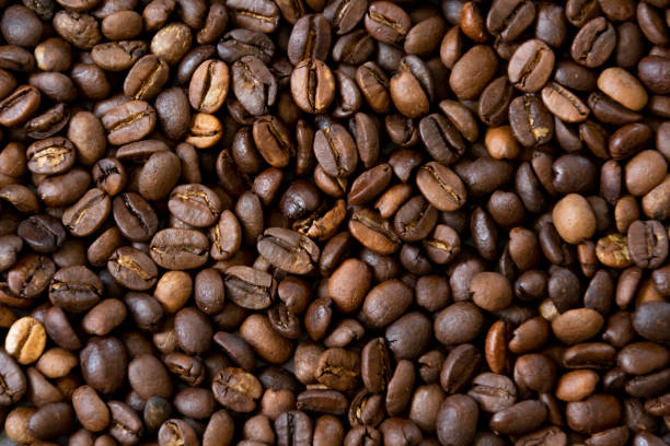 istock Close up of roasted coffee beans 1322869833