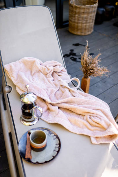 istock Hotel accessories on a sunbed 1322875398
