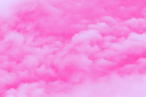 istock Pink cloudy sky. Romantic pastel background 1322878369