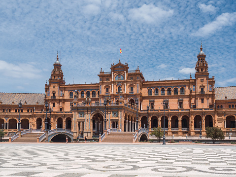 View of Plaza España (Seville, Spain) used to make films