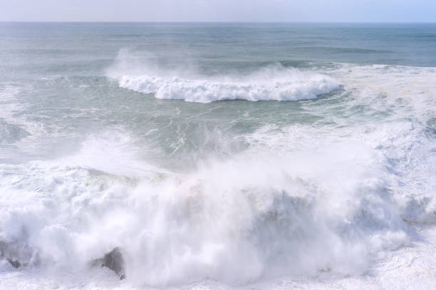 istock Atalntic ocean waves. Nazare, Portugal 1322886113