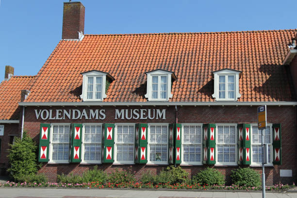 Volendams Museum at Volendam, Netherlands. Volendam, Netherlands - June 1, 2011: Volendams Museum at Volendam. North Holland, Netherlands. enkhuizen stock pictures, royalty-free photos & images