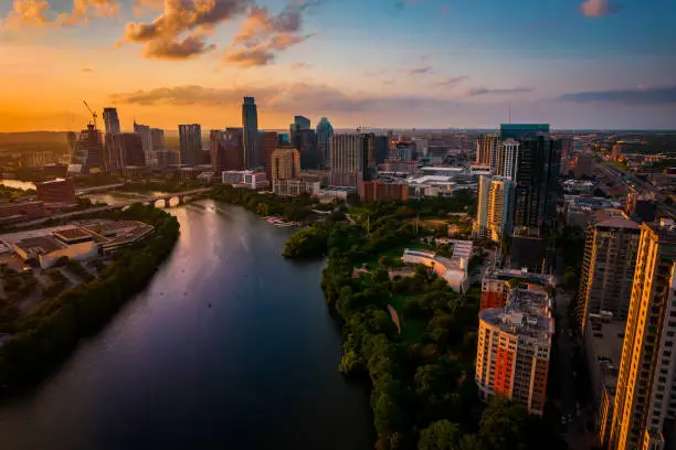 Photo of Sunset of a lifetime in the greatest city in America - Austin , Texas