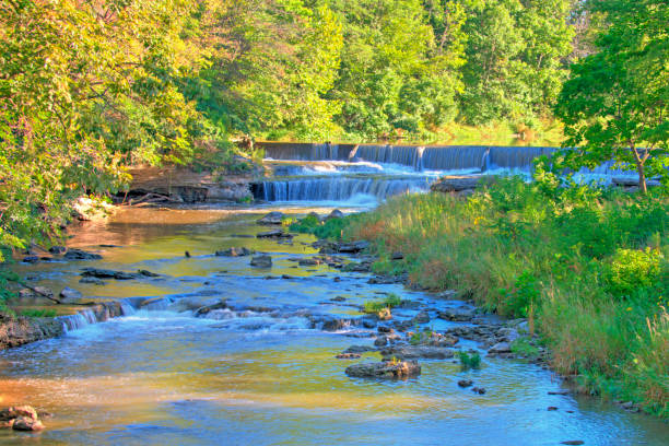 istock Waterfall-Pipe Creek Falls-Cass County, Indiana 1322894915