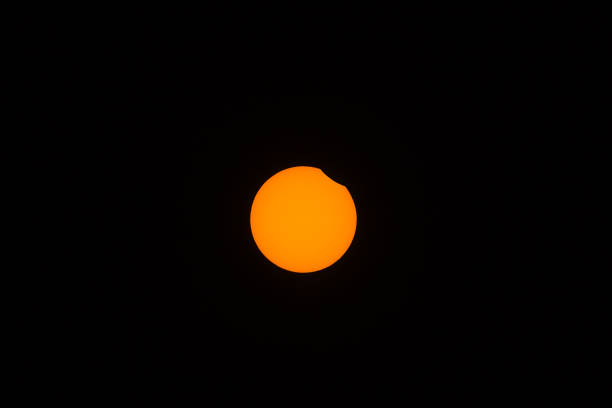 istock Partial (annular) eclipse visible in Irish skies on June 10, 2021, Dublin, Ireland. The beginning phase 1322908359