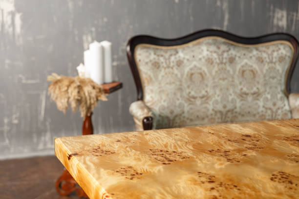 istock The edge of wooden stylish table 1322911559
