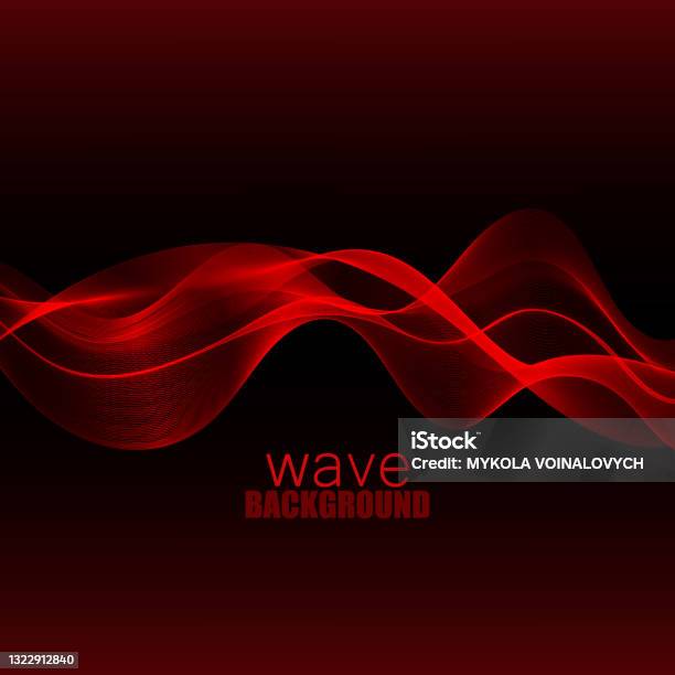 Wave Header Red Red Smooth Transparent Wave Stream Line Abstract Header Layout Vector ...
