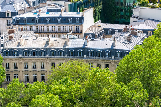 istock Paris, luxury Haussmann facades 1322912864