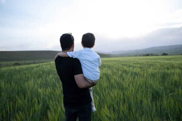 istock Dad and son outdoors 1322913902