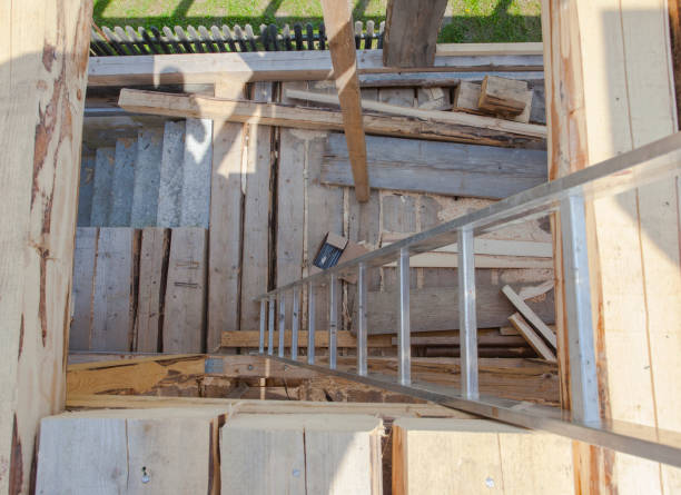 istock stairs and ladder on new house construction 1322915165