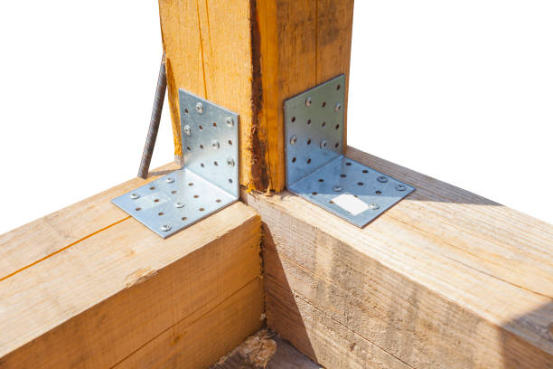 Empty wooden workbench countertop background at a workshop