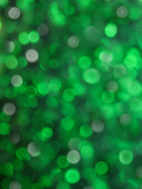 istock Green bokeh balls background 1322915207
