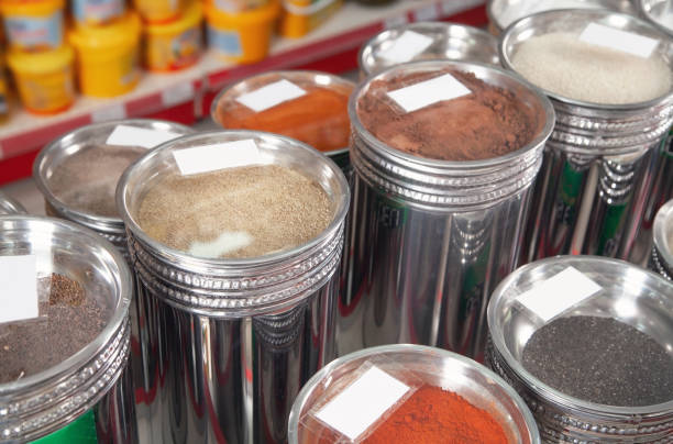 istock Ground pepper and spices in supermarket. 1322918923