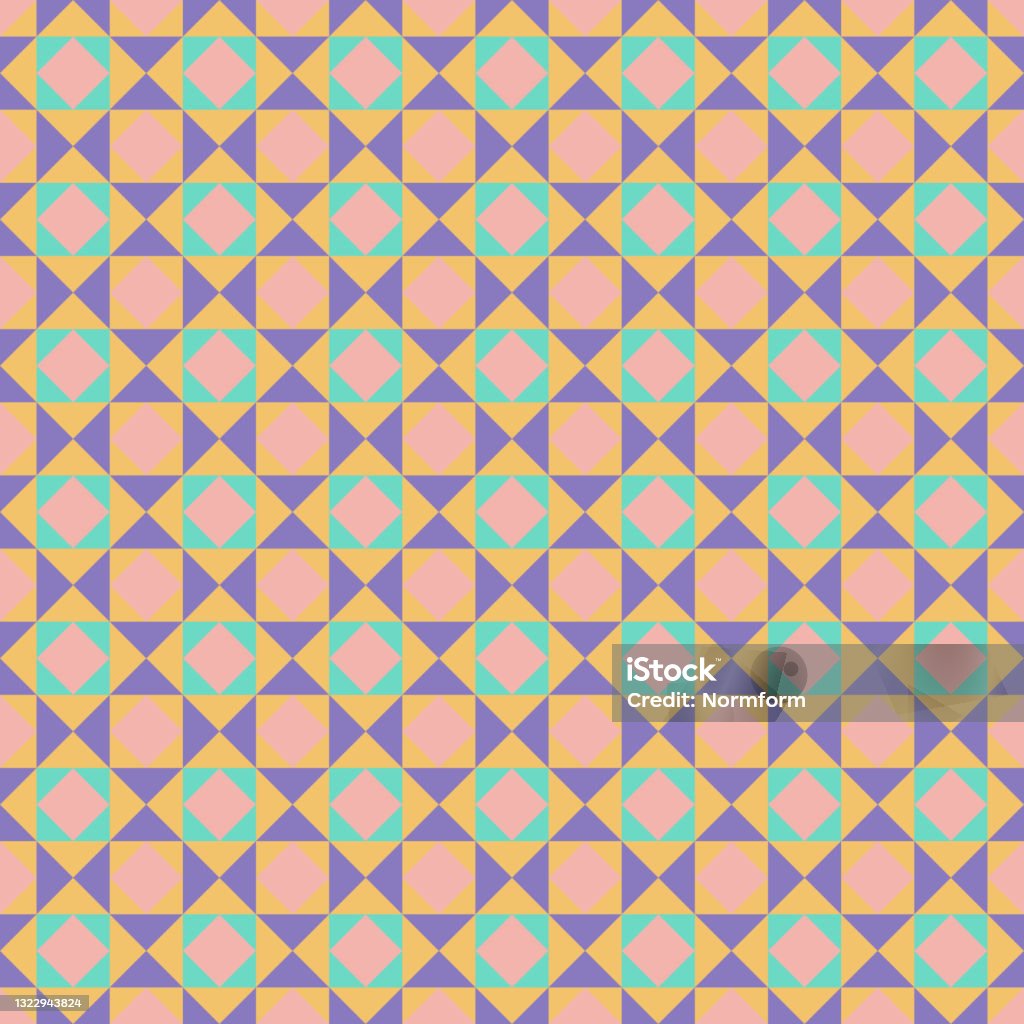 Simple Geometric Pattern Design With Basic Geometry Forms Stock ...