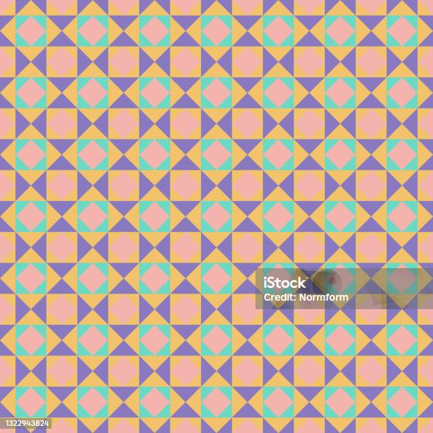 Simple Geometric Pattern Design With Basic Geometry Forms Stock ...