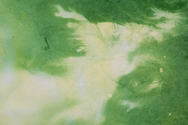 istock green watercolor painted background texture 1322949380