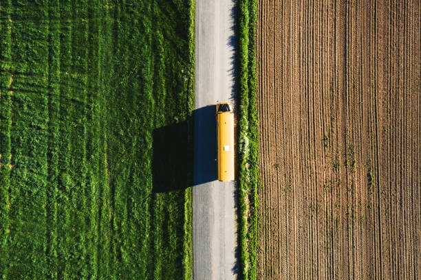 istock School Bus On Rural Road 1322952412