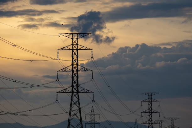 istock electricity power lines at sunset 1322959221
