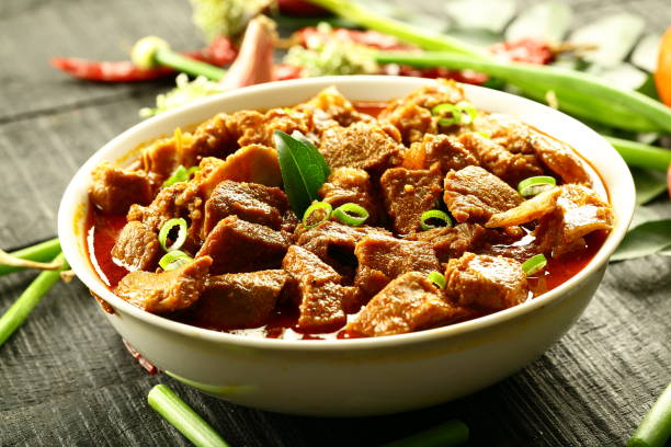 istock Indian cooking- spicy beef curry. 1322959604